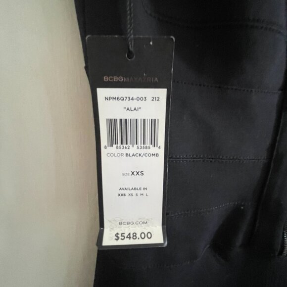 BCBGMAXAZRIA Black/White Bandage Maxi Alai Dress - Picture 5 of 5